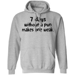 7 days without a pun makes one weak shirt $19.95