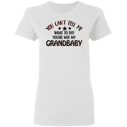 You can’t tell me what to do you’re not my grandbaby shirt $19.95