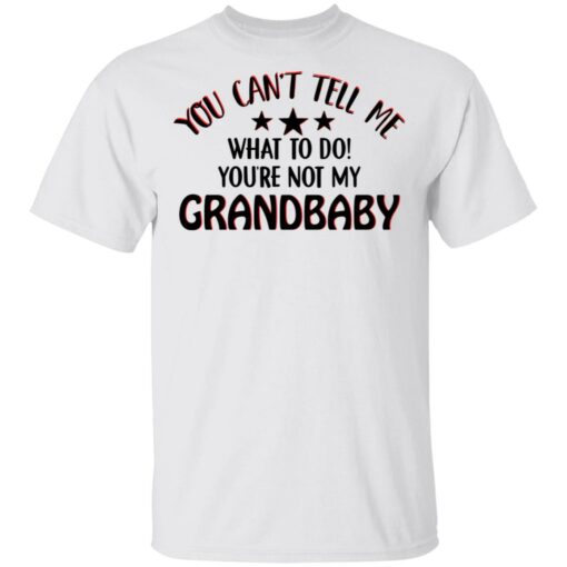 You can’t tell me what to do you’re not my grandbaby shirt $19.95 redirect03032021030300