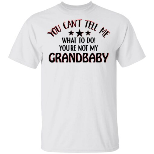 You can’t tell me what to do you’re not my grandbaby shirt $19.95