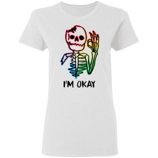 Skeleton pride gay i'm okay shirt $19.95 redirect03052021020321 2