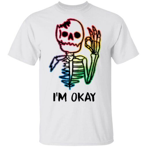 Skeleton pride gay i'm okay shirt $19.95 redirect03052021020321