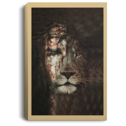 Jesus and Lion face vintage poster, canvas $21.95
