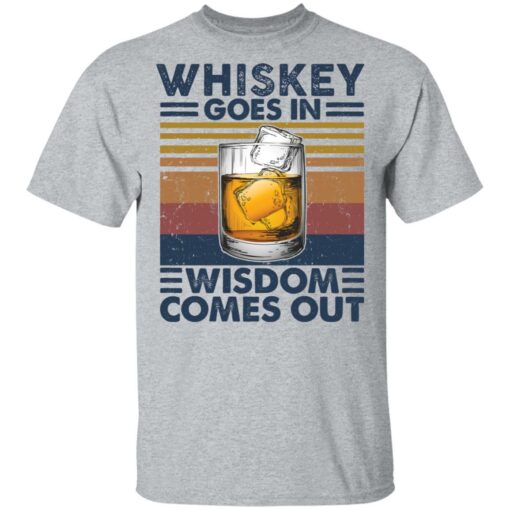 Whiskey goes in wisdom comes out shirt $19.95 redirect03052021210339 1