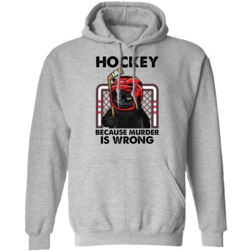 Cat hockey because murder is wrong shirt $19.95 redirect03082021220308 6