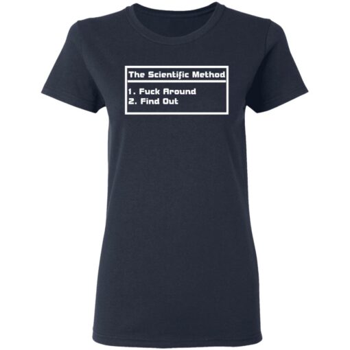 The scientific method f*ck around find out shirt $19.95