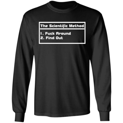 The scientific method f*ck around find out shirt $19.95