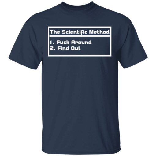 The scientific method f*ck around find out shirt $19.95