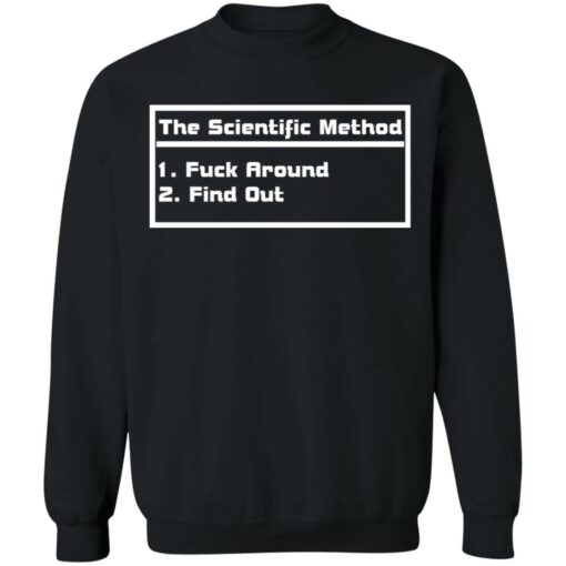 The scientific method f*ck around find out shirt $19.95