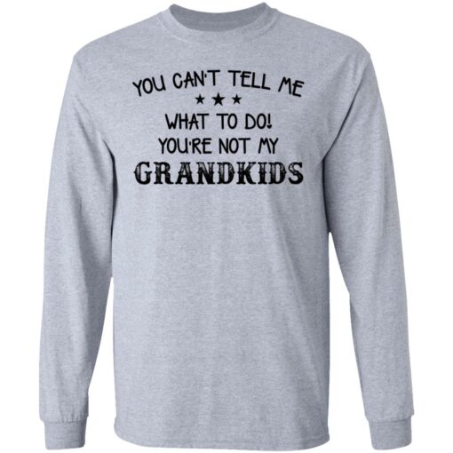 You can’t tell me what to do you’re not my grandkids shirt $19.95