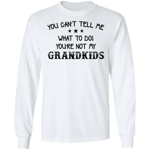 You can’t tell me what to do you’re not my grandkids shirt $19.95