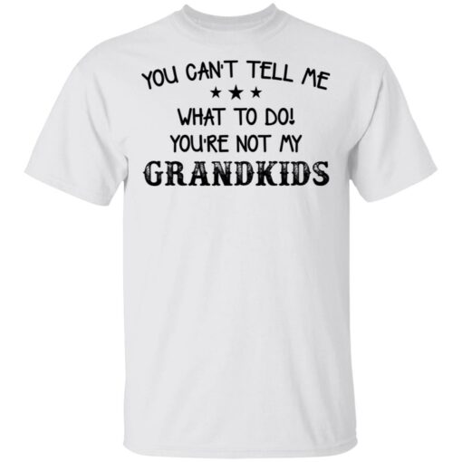 You can’t tell me what to do you’re not my grandkids shirt $19.95