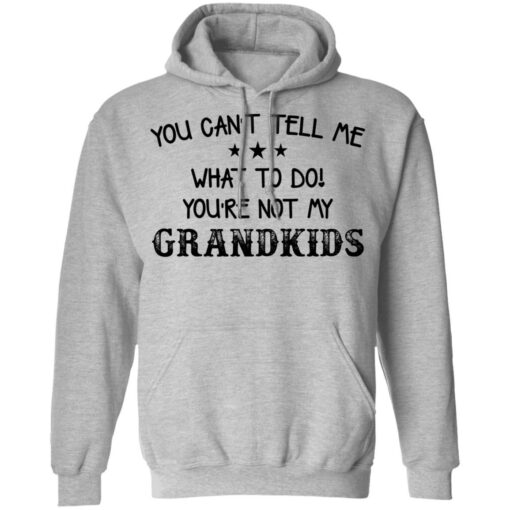 You can’t tell me what to do you’re not my grandkids shirt $19.95