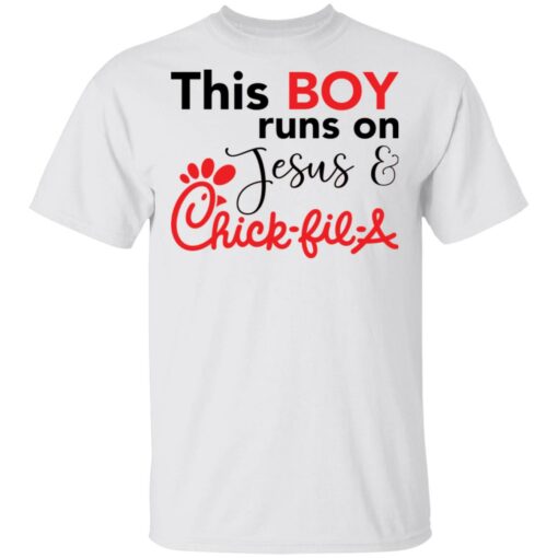 This boy runs on Jesus chick fil a shirt $19.95