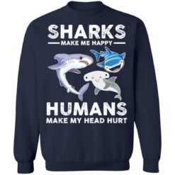 Sharks make me happy humans make my head hurts shirt $19.95 redirect03102021020324 9
