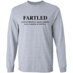 Fartled verb to disturb or agitate suddenly as by a surprise or loud fart shirt $19.95 redirect03142021220341 1