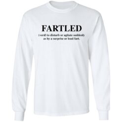 Fartled verb to disturb or agitate suddenly as by a surprise or loud fart shirt $19.95 redirect03142021220341 2