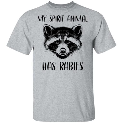 Raccoons my spirit animal has rabies shirt $19.95