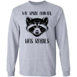 Raccoons my spirit animal has rabies shirt $19.95