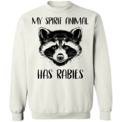 Raccoons my spirit animal has rabies shirt $19.95