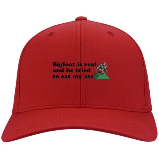 Bigfoot is real and he tried to eat my ass hat, cap $24.75