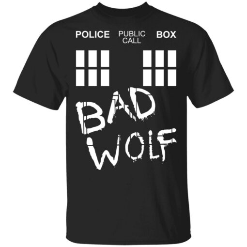 Police public call box bad wolf shirt $19.95 redirect03162021010350
