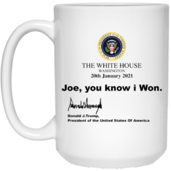 The white house Washington 20th January 2021 Joe you know I won mug $14.95 redirect03172021020340 1