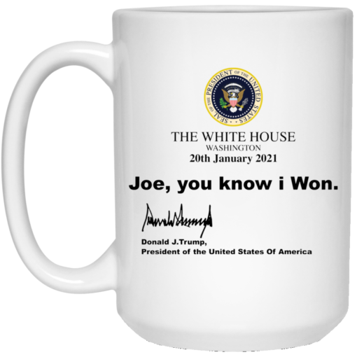 The white house Washington 20th January 2021 Joe you know I won mug $14.95 redirect03172021020340 1