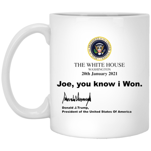 The white house Washington 20th January 2021 Joe you know I won mug $14.95 redirect03172021020340