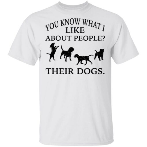 You know what i like about people their dogs shirt $19.95