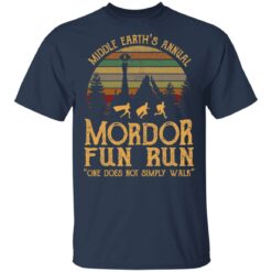 Middle earth's annual Mordor fun run one does simple walk shirt $19.95