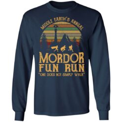 Middle earth's annual Mordor fun run one does simple walk shirt $19.95