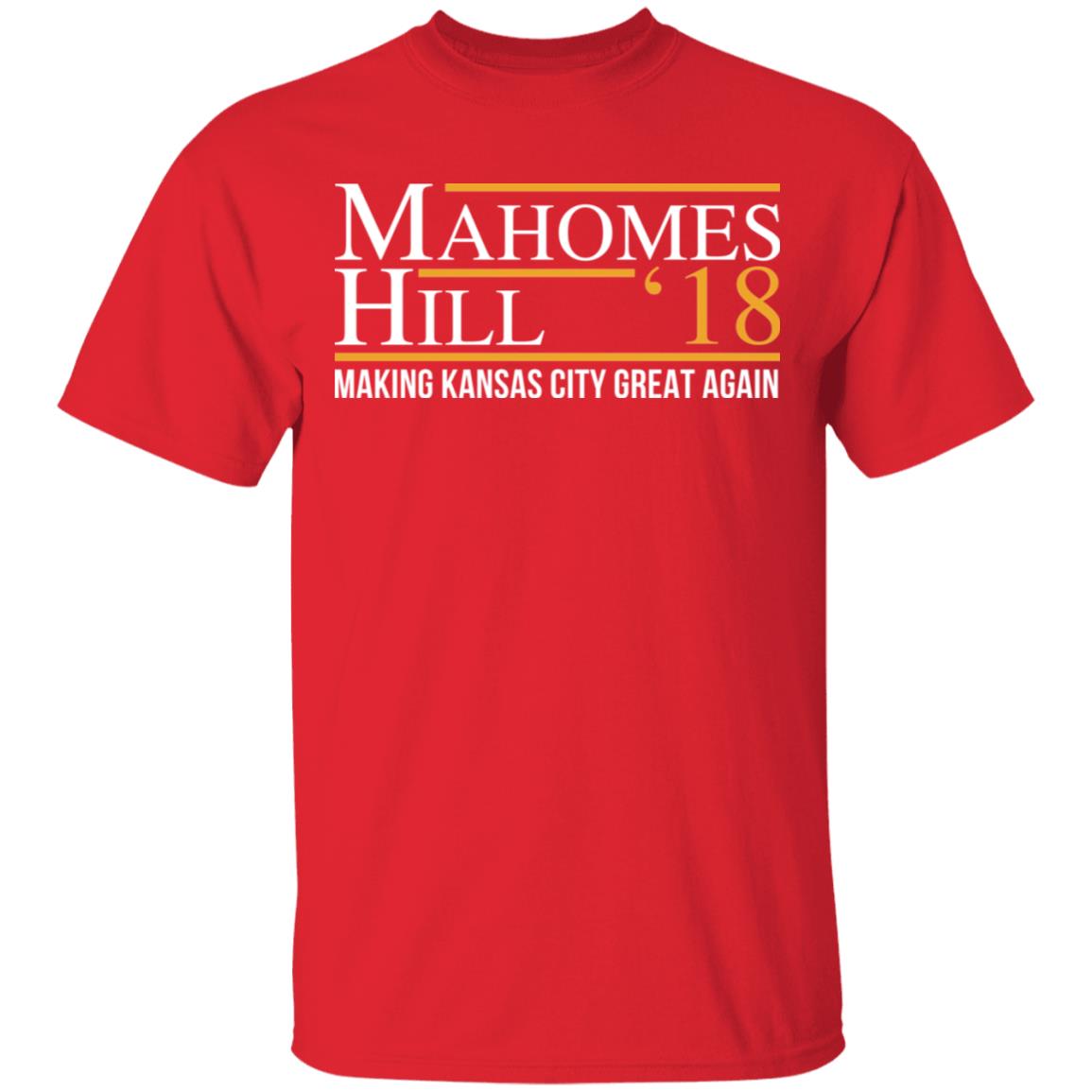 Mahomes hill ’18 making kansas city great again shirt Mahomes hill ’18 making kansas city great again shirt $19.95