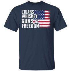 Cigars whiskey guns and freedom shirt $19.95