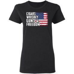 Cigars whiskey guns and freedom shirt $19.95