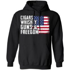 Cigars whiskey guns and freedom shirt $19.95