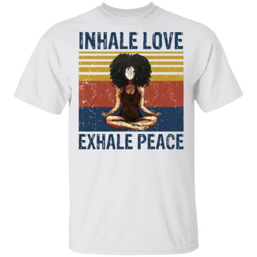Yoga Inhale love exhale peace shirt $19.95