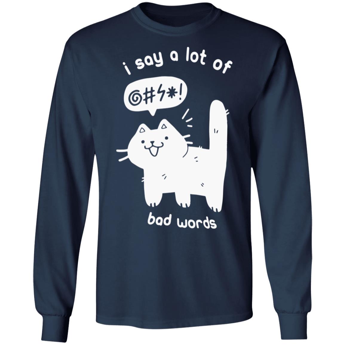 Swearing cat shirt cheap