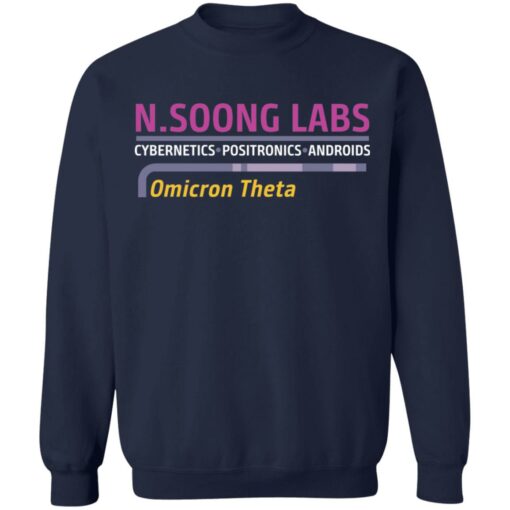 N.soong labs cybernetics positronics androids omicron theta shirt $19.95