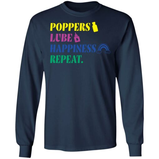 Poppers lube happiness repeat shirt $19.95