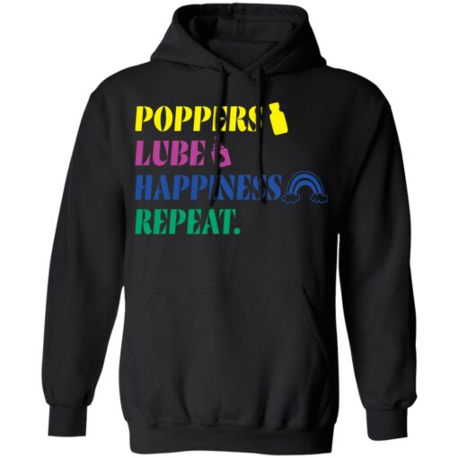 Poppers lube happiness repeat shirt $19.95