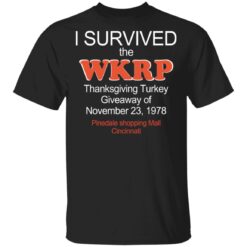 I survived the WKRP turkey drop Thanksgiving Turkey shirt