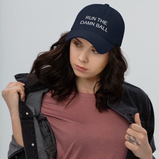 Run The Damn Ball hat $24.95 run the damn ball classic dad hat navy front 61bc3bdedda35