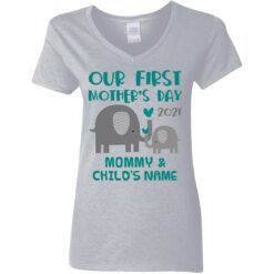 Custom name Elephant Our first Mother's day 2021 shirt $23.95