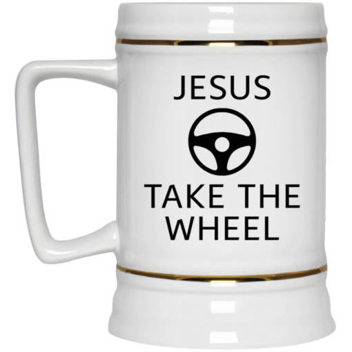 Jesus take the wheel mug $14.95