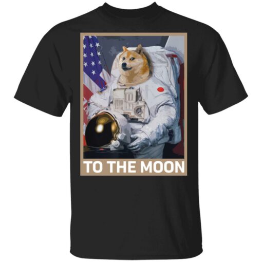Dogecoin Astronaut to the Moon Blockchain Crypto shirt $19.95