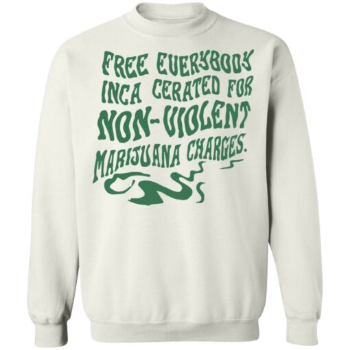 Free everybody incarcerated for nonviolent marijuana charges shirt $19.95