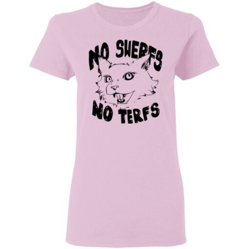 Cat no swerfs no terfs shirt $19.95