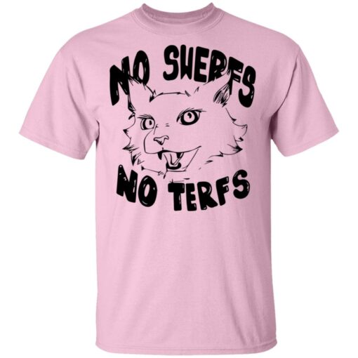Cat no swerfs no terfs shirt $19.95