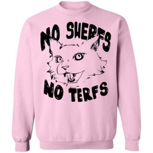 Cat no swerfs no terfs shirt $19.95